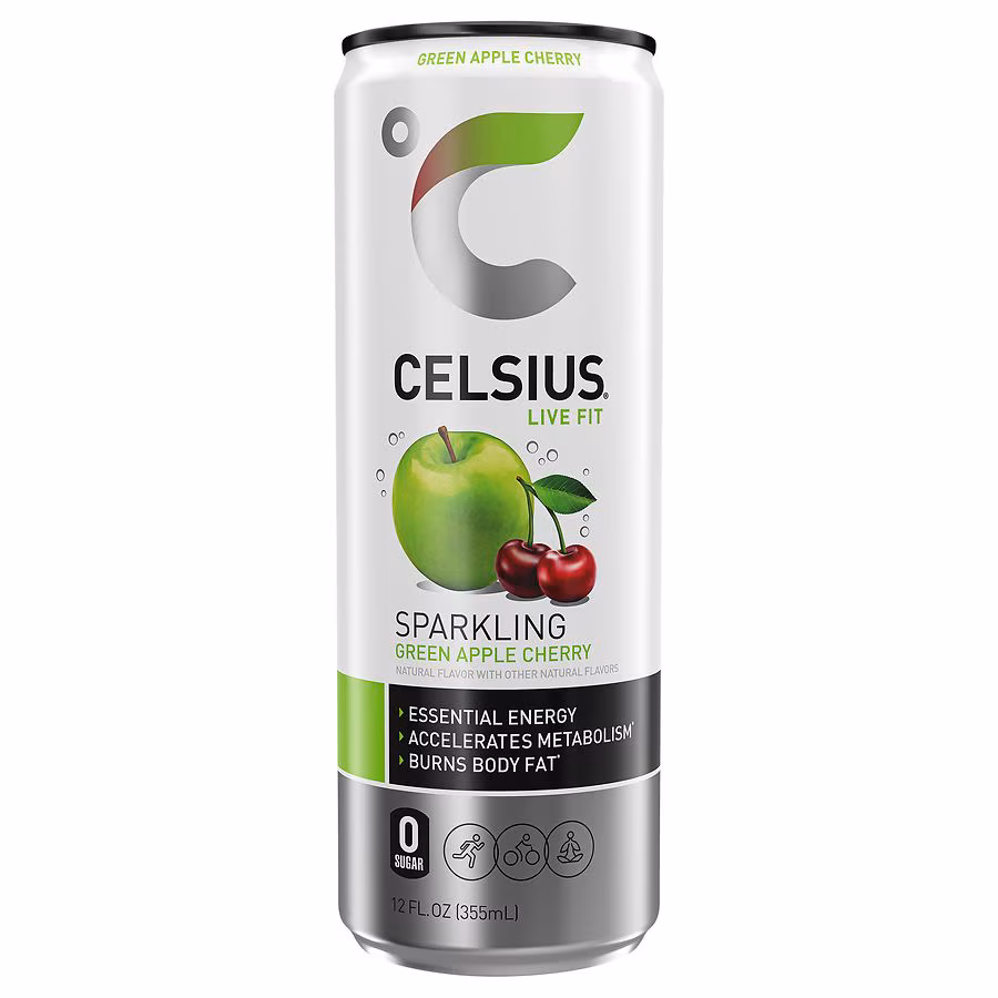 Celsius - Sparkling Green Apple Cherry